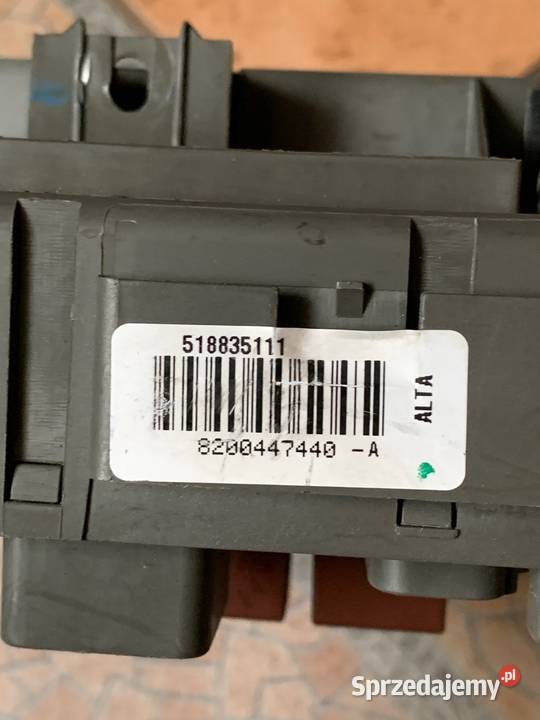 skrzynka bezpieczników Renault Velsatis Układ elektryczny
