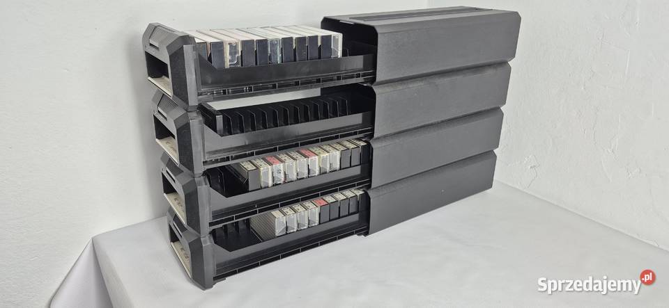 Zestaw 4x Organizer POSSO Media Box na kasety MC Biłgoraj