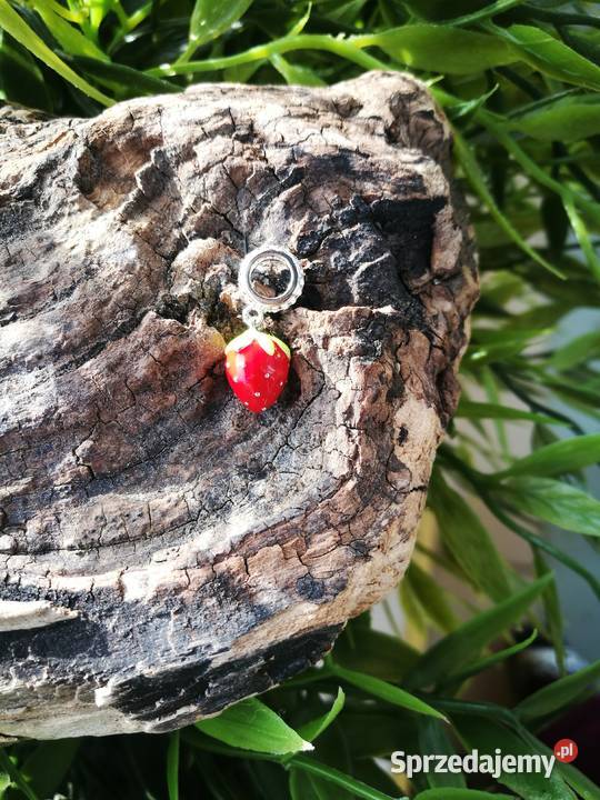 Pandora Charm zawieszka koralik truskawka mazowieckie Warszawa