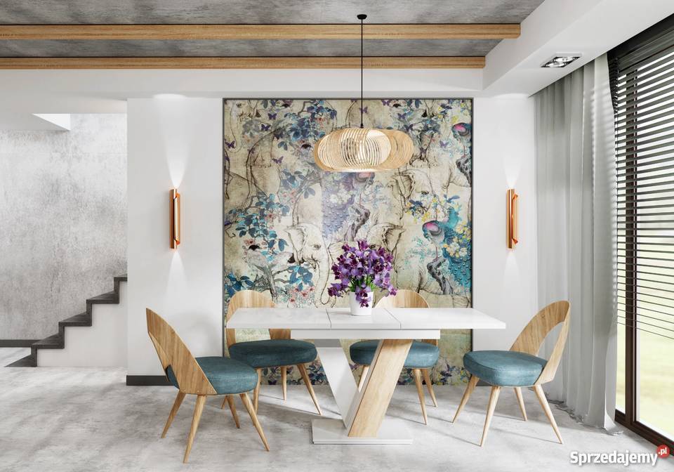 Stół rozkładany Biały połyskSonoma Salon Kuchnia Kraków sprzedam