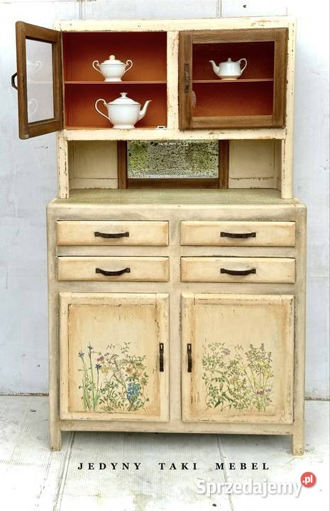 Kredens vintage art deco rustykalny shabby chic Przeworsk