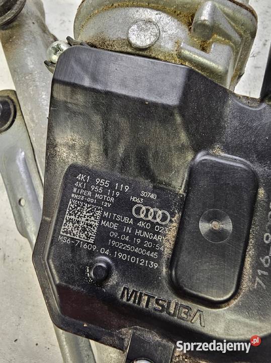 MECHANIZM WYCIERACZEK PRZÓD AUDI A6 C8 4K1955119
