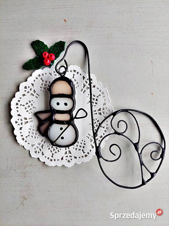 zakładka do książki bałwanek łososiowy witraż Piekary Śląskie