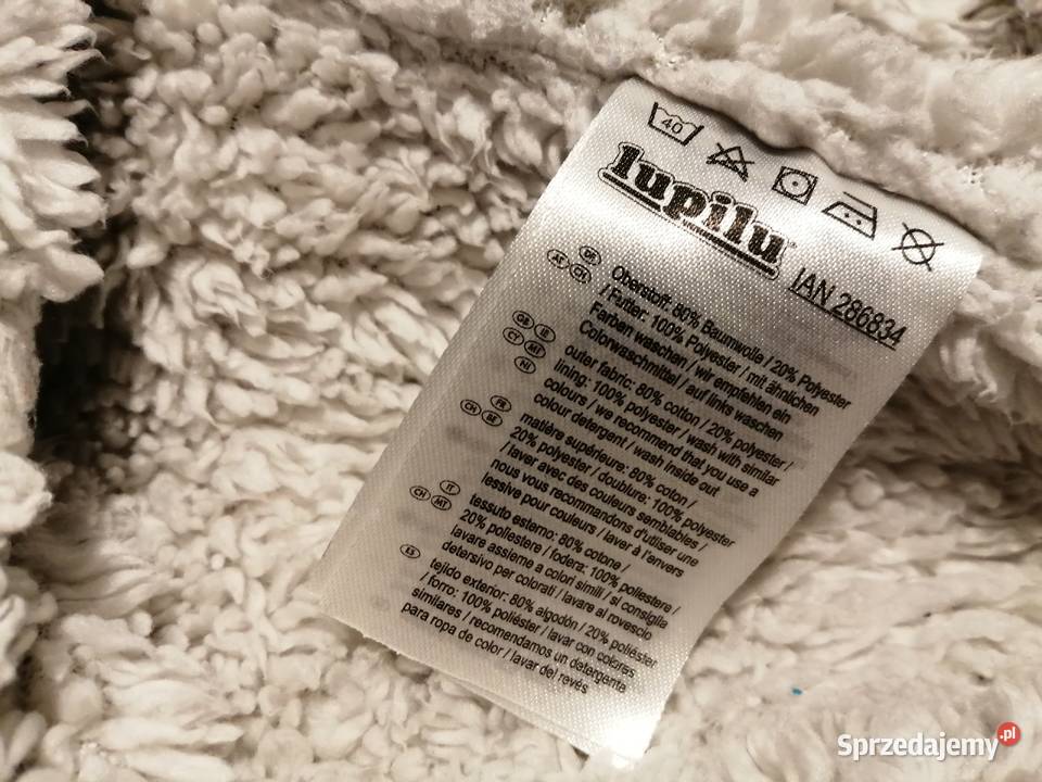 Bluza zimowa rozpinana z kapturem długi rękaw Czeladź