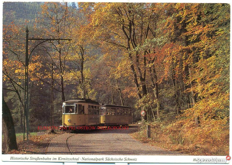 Stara pocztówka lokomotywa parowóz 11 Ostrów Wielkopolski