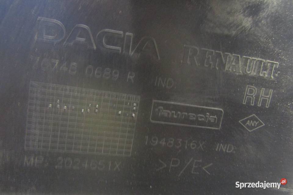 NADKOLE PRAWY TYŁ TYLNE DACIA DUSTER II osobowe sprzedam
