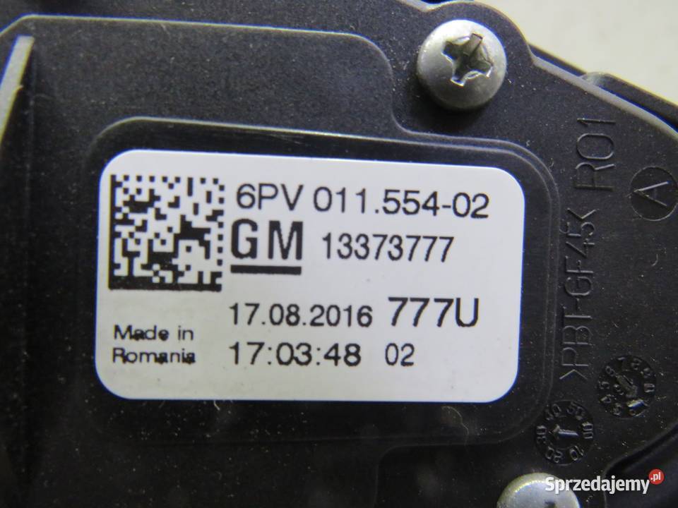 PEDAŁ GAZU POTENCJOMETR ASTRA K 16 CDTI 13373777