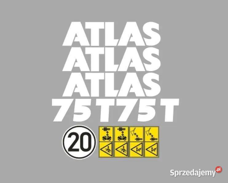 Naklejki oklejenie naklejka ATLAS 75 T Zamiennik Janików