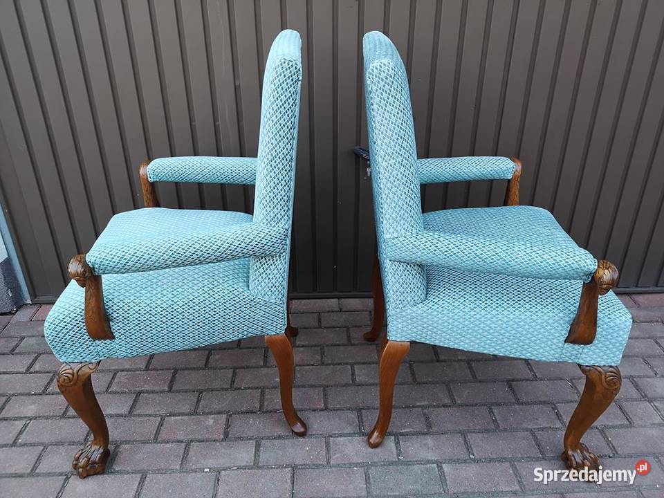 Stary Tron Fotel Krzesło Gabinetowe Antyk Swarzędz