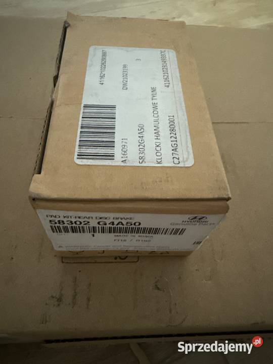 Oryginalne tylne klocki hamulcowe HyundaiKia Oborniki