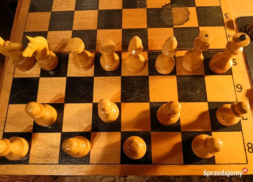 Radziecki zabytkowy zestaw szachowy Rosyjskie Tarnobrzeg