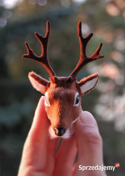 Jeleń głowa jelenia poroże trofeum magnes 3D Lublin sprzedam