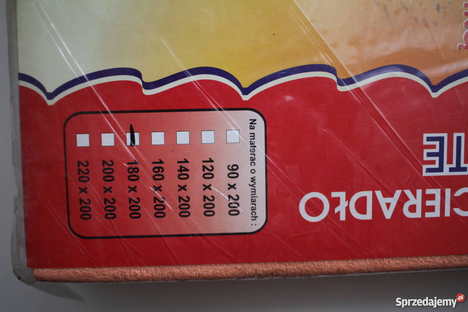 Pomarańczowe prześcieradło duże 180x200 frotte Rozmiar 180x200 sprzedam
