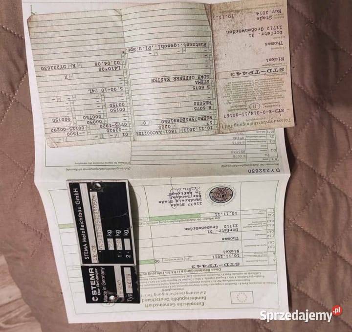 Przyczepka samochodowa lekka dmc 750 do naprawy Bydgoszcz