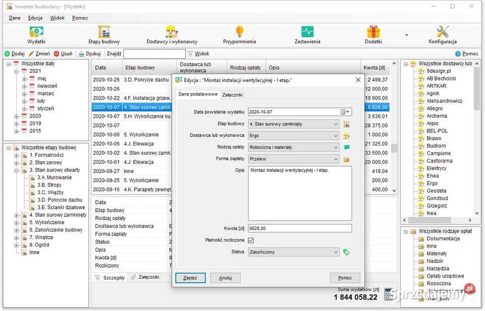 Program do rozliczania budowy zapanuj swoją Łódź