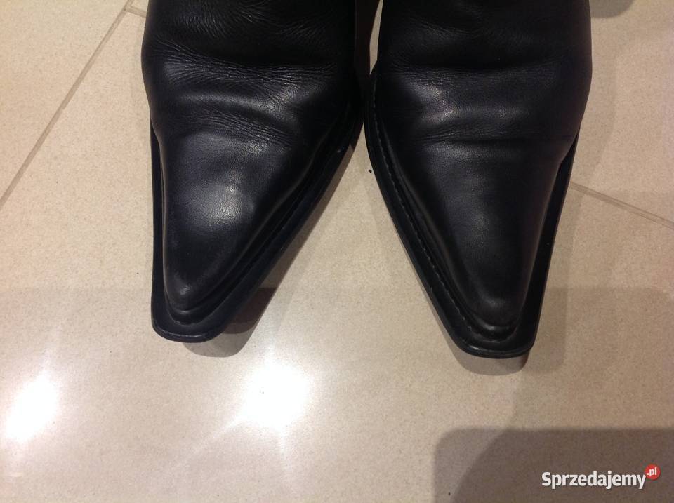 Krótkie Kozaki skórzane damskie r 36 inna Nowa Sól