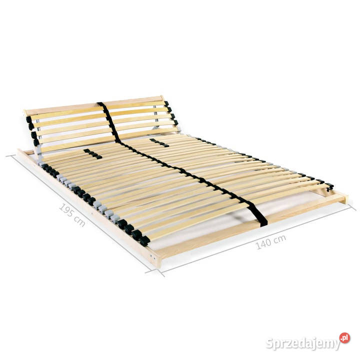 Stelaż do łóżka z 28 listwami 7 stref 140 x 200