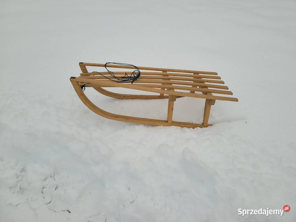 Sanki drewniane dziecka Barczewo sprzedam