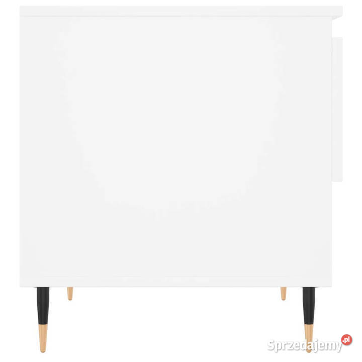 Stolik kawowy biały 50x46x50 materiał