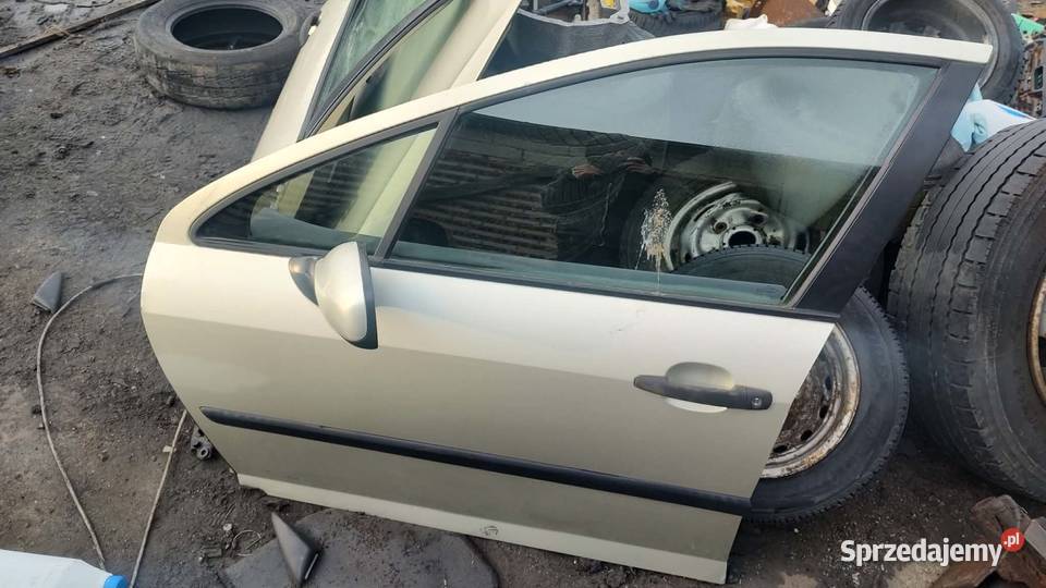 Drzwi kompletne lewe prawe przód tył Peugeot 407 wielkopolskie Książ Wielkopolski