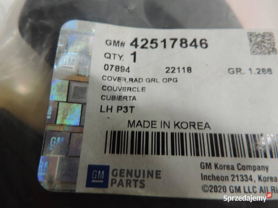 OPEL MOKKA X MOCOWANIE ATRAPY LEWE 42517846