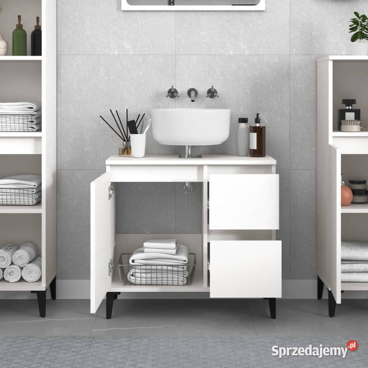 Szafka łazienkowa biała 65x33x60 materiał Warszawa