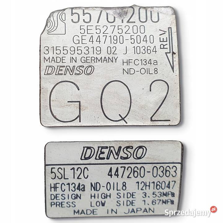 SPRĘŻARKA KLIMATYZACJI Opel Corsa D 12 14 16V Części samochodowe Chełm