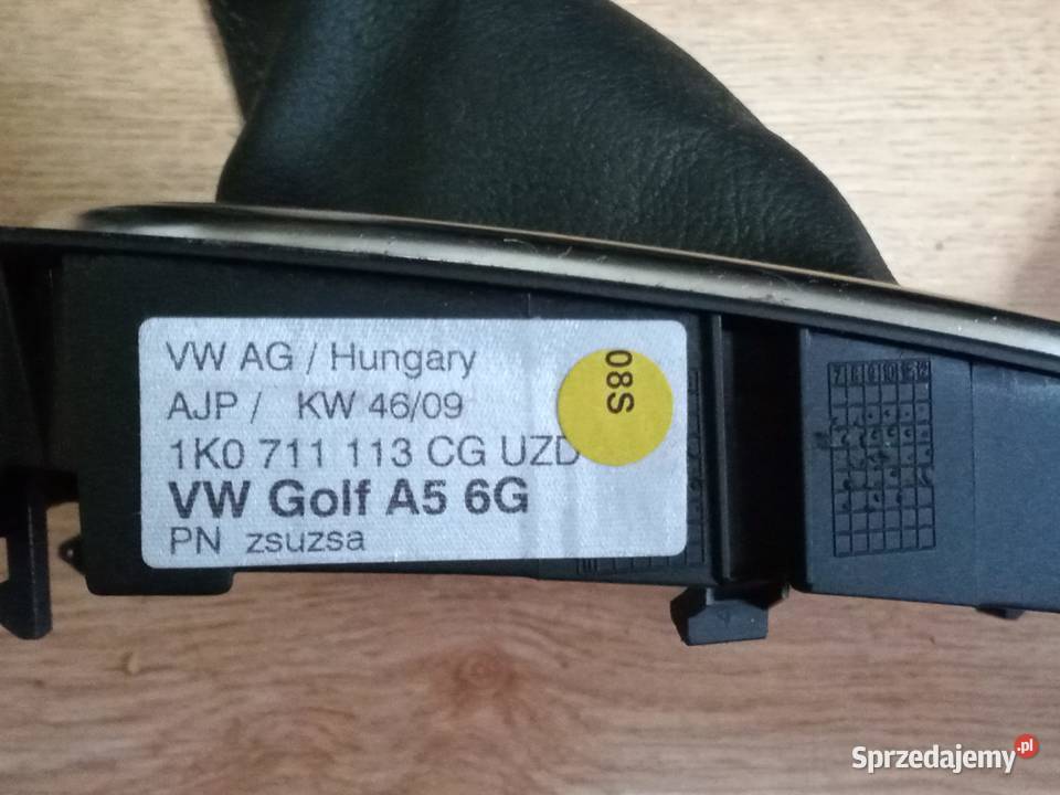 Gałka zmiany biegów mieszek vw golf 5 6 Krotoszyn