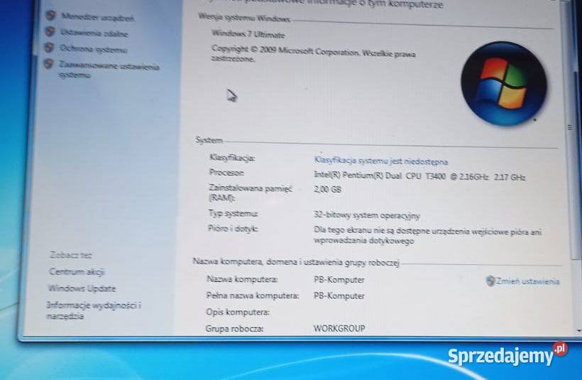 Sprawny laptop Packard Ball Pozostałe Tyczyn