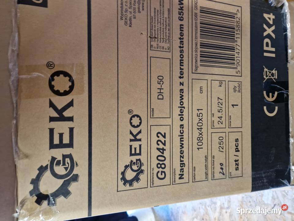 Nagrzewnica olejowa z termostatem 65KW G80422 Głogowa