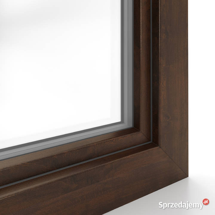 Okno PCV 1330x1830 3szybowe zew orzech PVC Łask