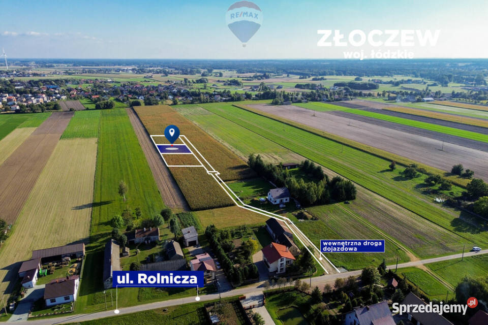 Działka z warunkami zabudowy 907 m 0m Złoczew
