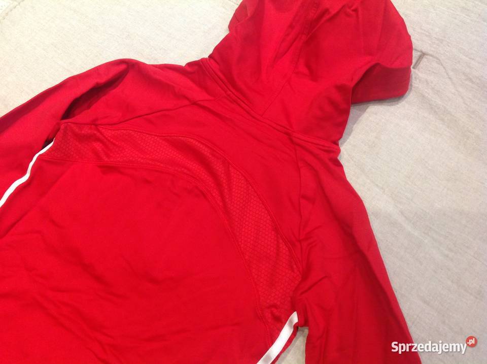 Bluza Czerwona z Kapturem damska Adidas r S trzy sprzedam