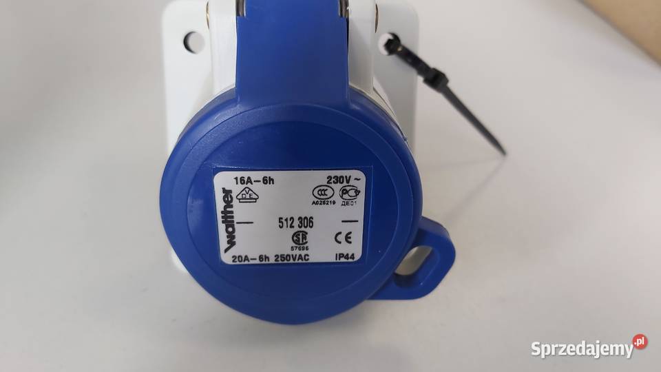 Gniazdo siłowe tablicowe 16A 3P Walther 512306 Wyszków sprzedam