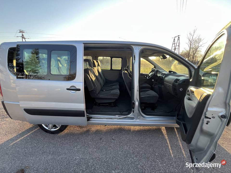 Fiat Scudo Long 9 osób 2x Klima 2x drzwi suwane elektryczne lusterka łódzkie Poddębice