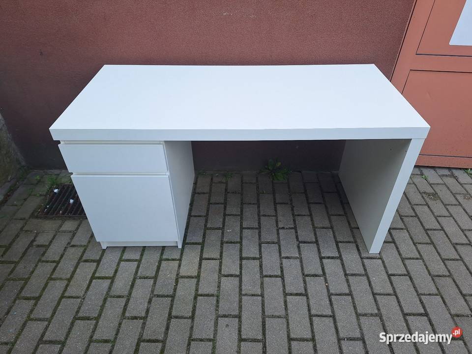 biurko białe ikea malm 73cm Poznań