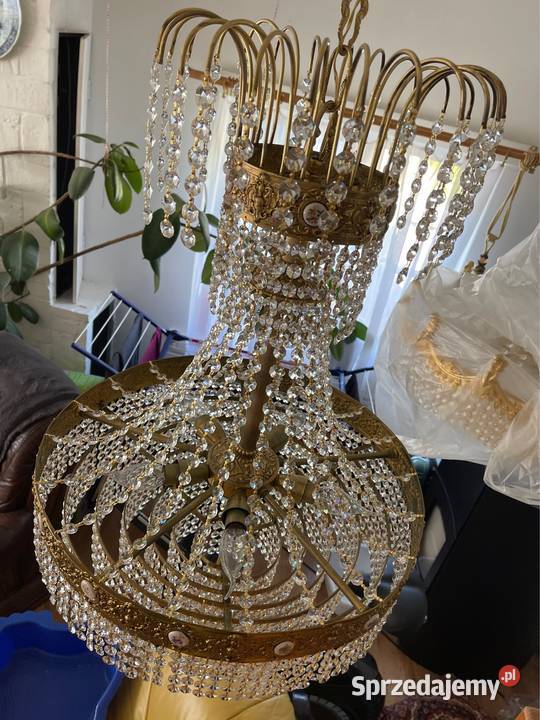 Żyrandol ogromny pałacowy lampa Kłodzko