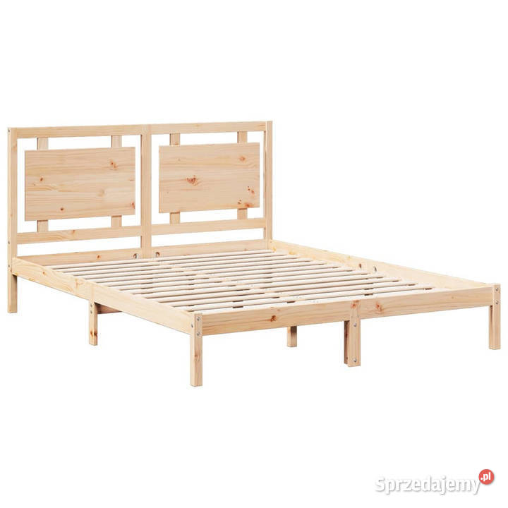 Dłuższe łóżko bez materaca lite drewno 140x220 225cm mazowieckie sprzedam