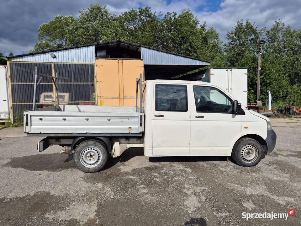 VW Transporter T5 Doka 19 TDI Skrzynia 6 osób Mszana Dolna