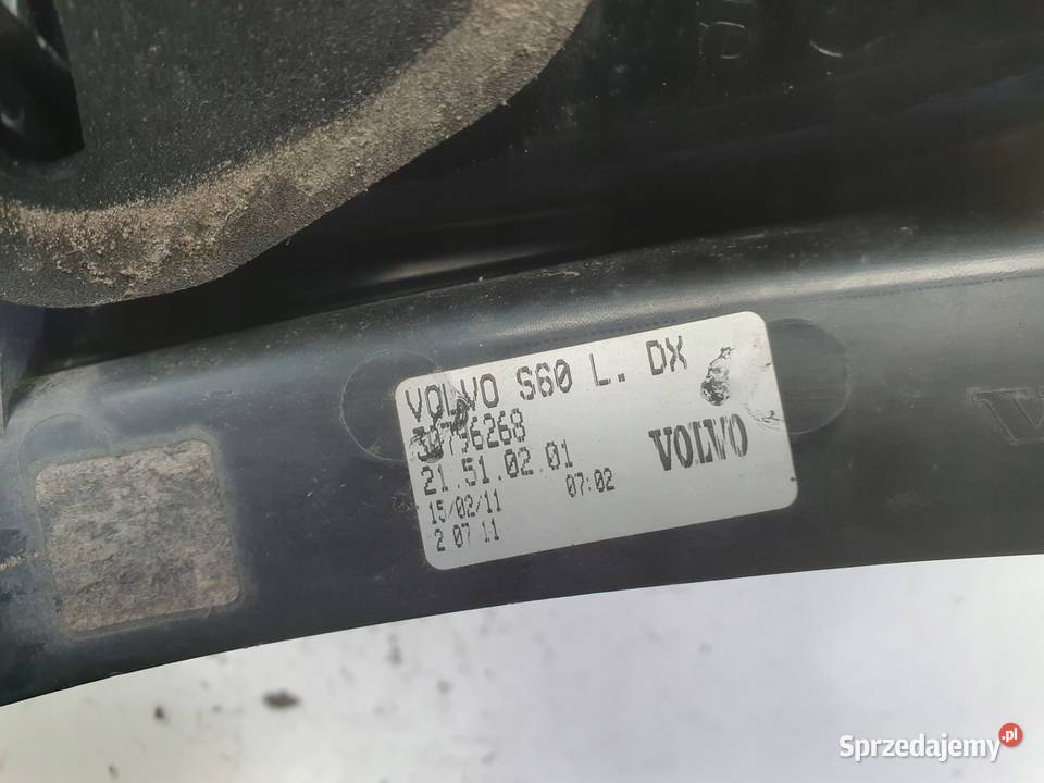 Volvo S60 II 1013r TYLNIA TYLNA prawy tył ŁADNA Chełm sprzedam