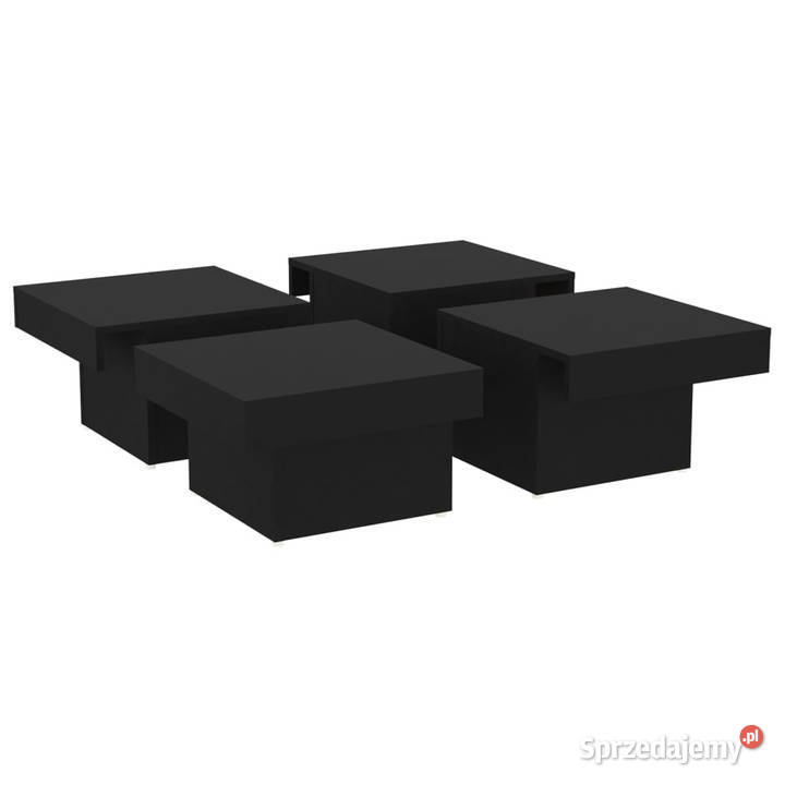 Stolik kawowy czarny 90x90x28 materiał mazowieckie Warszawa