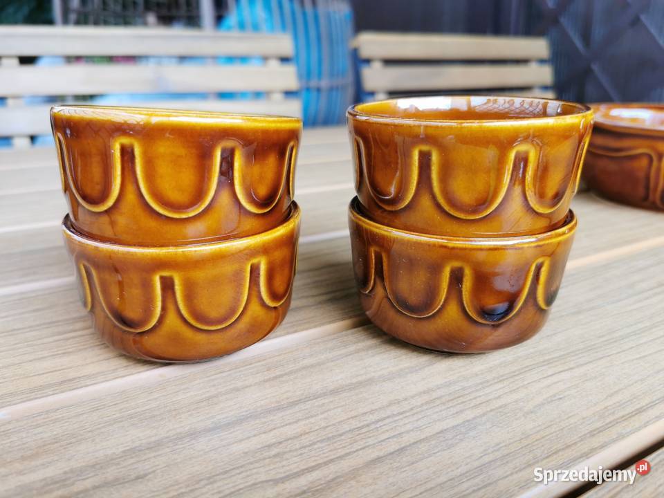 Porcelit Pruszków Prl Vintage Bulionówki dzbanek Porcelana i szkło mazowieckie Piastów