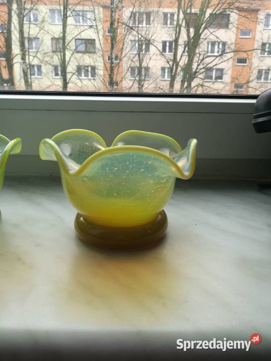 Dwie żółte miseczki Silesia Ząbkowice Choszczno