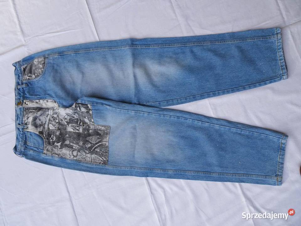 Spodnie dżinsy vintage z Fotografią XL Spodnie