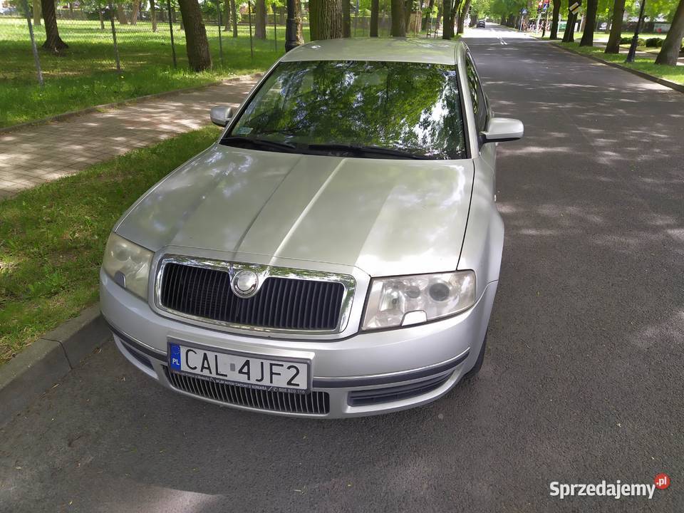 Skoda Superb 28 LPG welurowa tapicerka Ciechocinek sprzedam