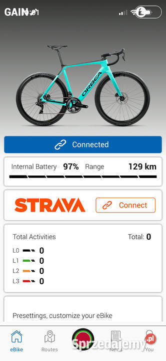 Rower elektryczny Orbea Gain 01 L55 Gravel