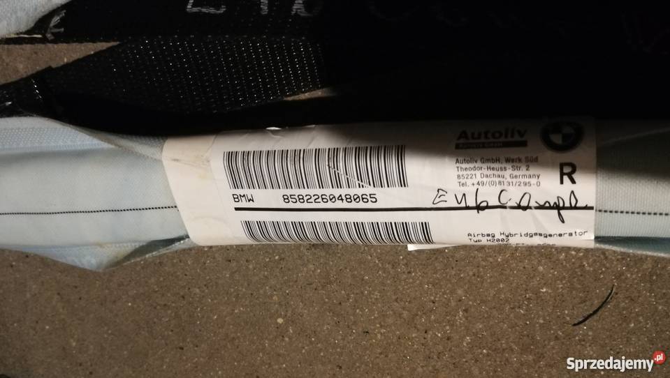 Kurtyna poduszka AIRBAG Bmw e46 Coupe Prawa Lewa osobowe podkarpackie Dębica