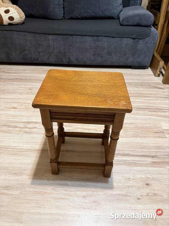 Stołek drewniany 1x wielkopolskie Turek