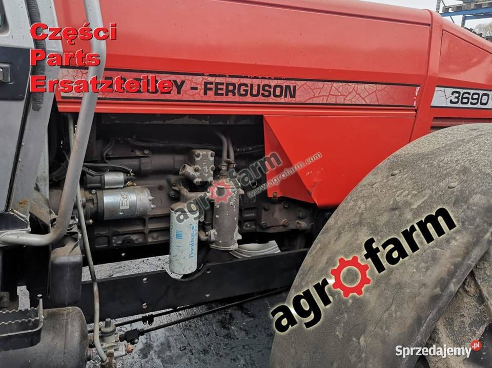 Massey Ferguson 3690 części skrzynia biegów oś Byków