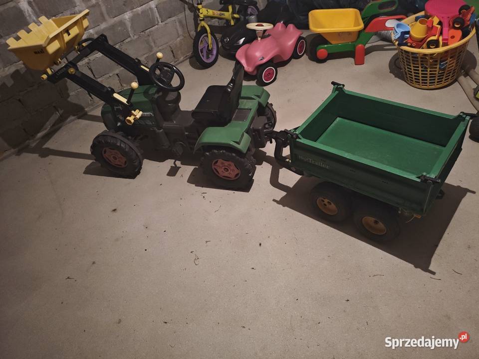 Traktorek na pedały Fendt przyczepa Głogówek